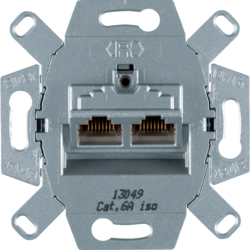 4587 Presa RJ universale a 8/8 poli schermata,  cat. 6A iso TECNICA DI TELECOMUNICAZIONI