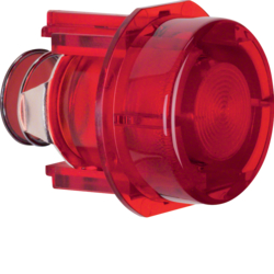 1279 Pulsante per base pulsante/spia luminosa E10 CONTROLLO LUCI,  rosso,  trasparente