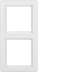 10126089 Cornice doppia BERKER Q.1, bianco polare velluto