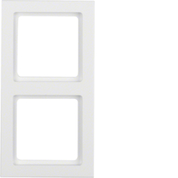 10126099 Cornice doppia BERKER Q.3, bianco polare velluto