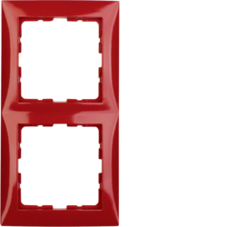 10128962 Cornice doppia BERKER S.1, rosso lucido