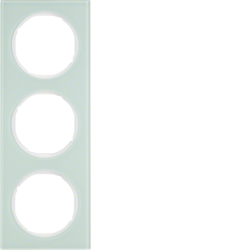 10132209 Cornice tripla BERKER R.3, Vetro bianco polare