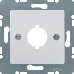 14311404 Mascherina centrale con apertura di incasso Ø 18,8 mm Sistema di mascherine centrali,  alluminio opaco,  verniciato