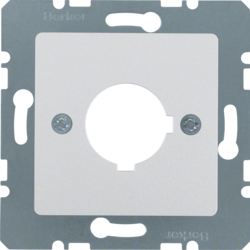 14327003 Mascherina centrale con apertura di incasso Ø 22,5 mm Sistema di mascherine centrali,  alluminio opaco,  verniciato