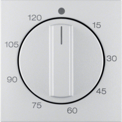 16331404 Pezzo centrale per timer meccanico BERKER S.1/B.3/B.7, alluminio opaco,  verniciato