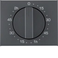 16357106 Pezzo centrale per timer meccanico BERKER K.1, antracite opaco,  verniciato