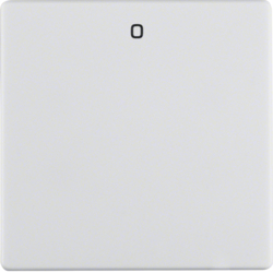 16226089 Bilanciere con stampa "0" Berker Q.1/Q.3/Q.7/Q.9, bianco polare velluto