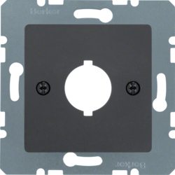 14311606 Mascherina centrale con apertura di incasso Ø 18,8 mm Sistema di mascherine centrali,  antracite opaco
