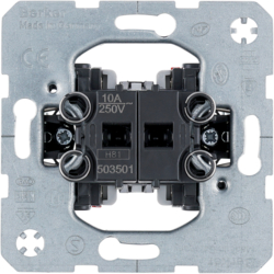 503501 Pulsante doppio,  contatto di chiusura + contatto di apertura CONTROLLO LUCI