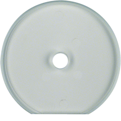 109430 Placca terminale in vetro per interruttore/pulsante a manopola Serie Glas,  chiaro lucido