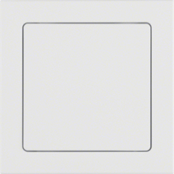 52046099 Alimentatore con cornice BERKER Q.3, bianco polare velluto