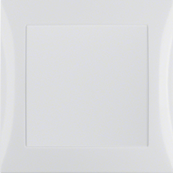 52048989 Alimentatore con cornice BERKER S.1, bianco polare lucido