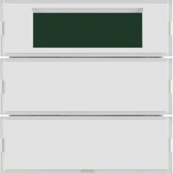 75662780 Sensore a tasti doppio con regolatore di temperatura Campi di scrittura,  Display,  KNX - BERKER S.1/B.3/B.7, per bianco e bianco polare