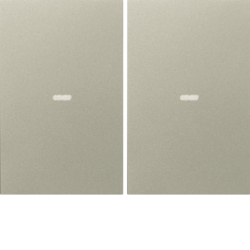 80960373 Copertura per modulo sensore a tasti doppio con lente chiara,  KNX - BERKER K.1/K.5