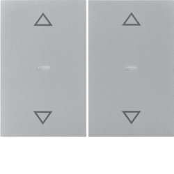 80961373 Copertura per modulo sensore a tasti doppio con lenti chiare,  KNX - BERKER K.1/K.5