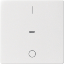 80962229 Copertura per modulo sensore a tasti singolo con lente chiara,  KNX - Berker Q.1/Q.3