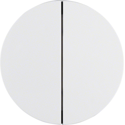 85142139 Modulo pulsante doppio BERKER R.1/R.3/R.8/SERIE 1930/R.CLASSIC,  bianco polare lucido