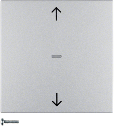 85241183 Pulsante per veneziane BERKER S.1/B.3/B.7, alluminio opaco,  verniciato