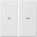 80960329 Copertura per modulo sensore a tasti doppio con lente chiara,  KNX - Berker Q.1/Q.3