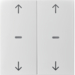 80961382 Copertura per modulo sensore a tasti doppio con lenti chiare,  KNX - BERKER S.1/B.3/B.7